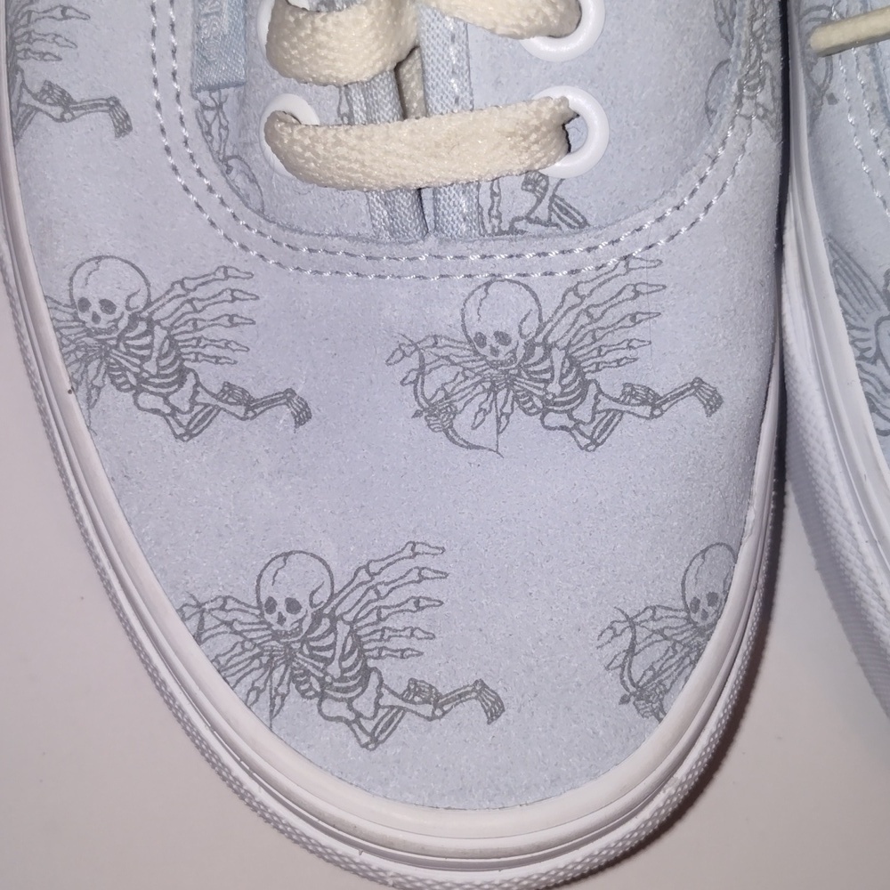 Vans Authentic Love You To Death Ballad Blue/True White Sneakers 2021 W8 M6.5 - Picture 9 of 11
